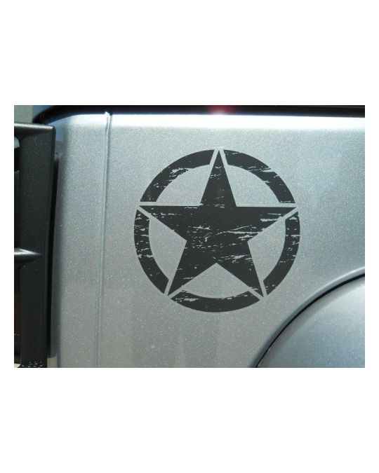 Genuine Mopar Decal Freedom Star Black