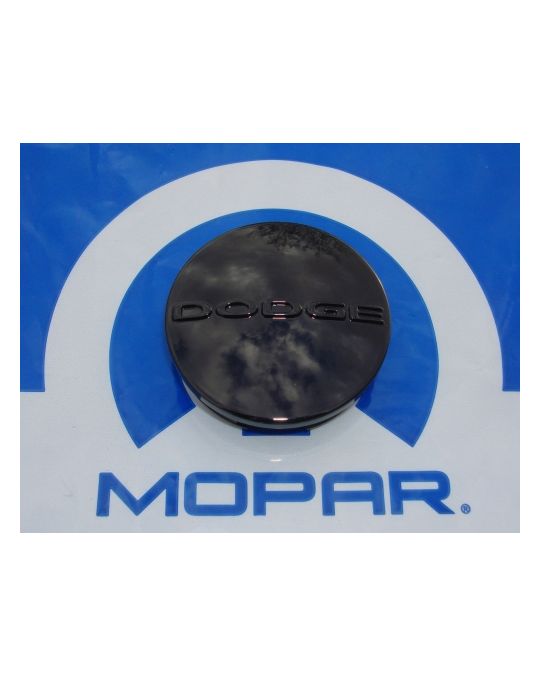 Genuine Mopar Wheel Center Cap W/ Black Dodge Logo