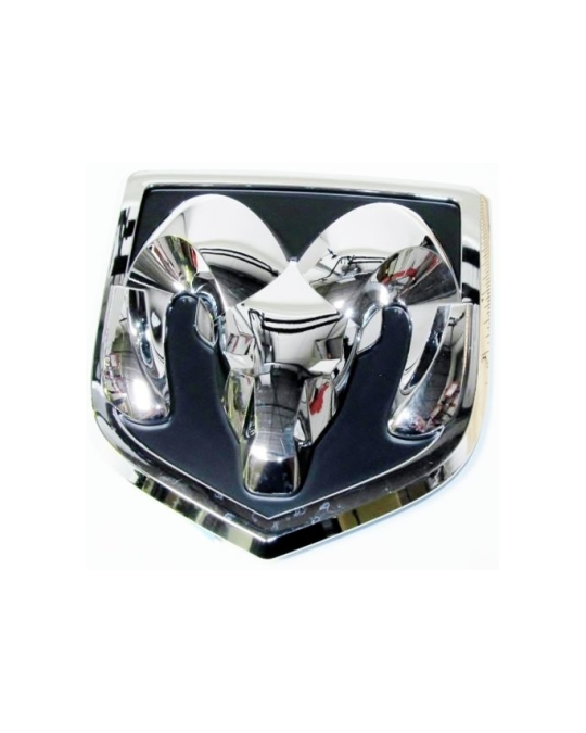 Genuine Mopar Emblem Ram's Head Tailgate Medallion Chrome