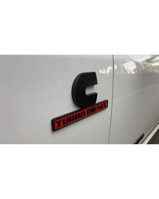 Genuine Mopar Emblem Cummins Turbo Diesel Matte Black Night Edition