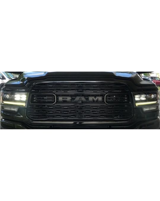 Genuine Mopar RAM Grille Emblem Matte Black Night Edition