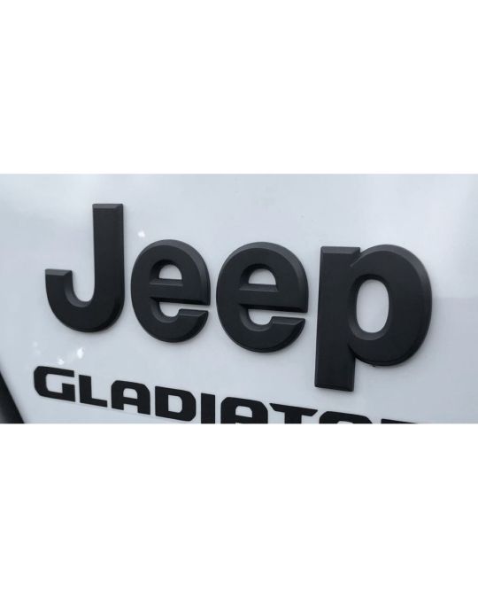 Genuine Mopar Emblem "Jeep" Matte Black For Fender