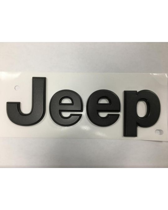 Genuine Mopar Emblem "Jeep" Dark Grey For Fender