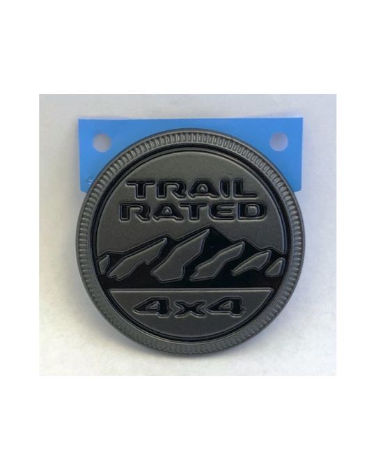 Genuine Mopar Emblem Trail Rated Black / Gray