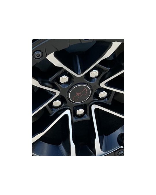 Genuine Wheel Center Cap Black With Red Jeep Logo