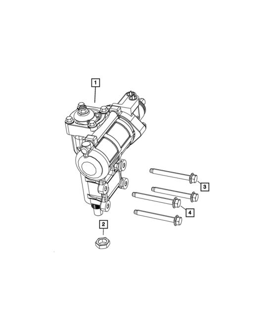 Genuine Mopar Steering Upgrade 4 Door Diesel Engine