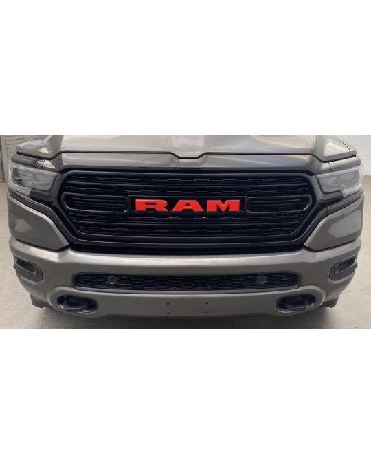 Genuine Mopar Red Edition RAM Front Grille Badge In Red