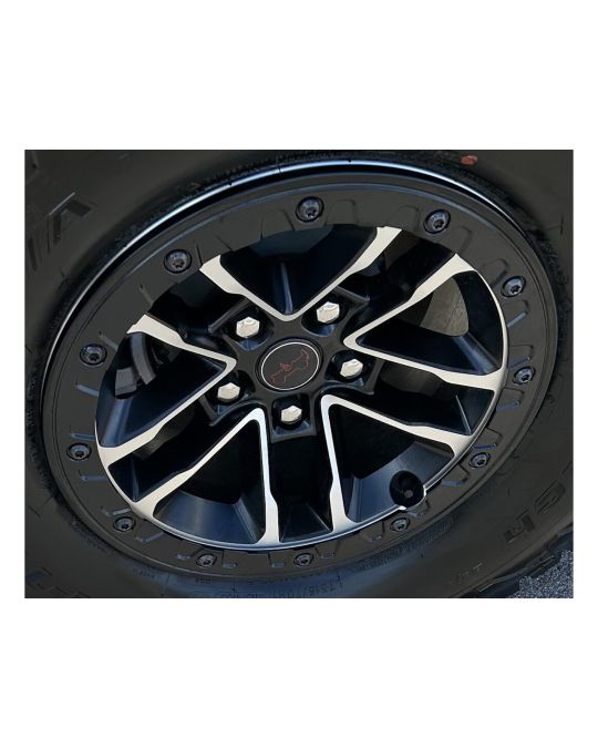 Genuine Mopar 17x8.0 Inch Beadlock Capable Wheel Machined Face / Black Pockets