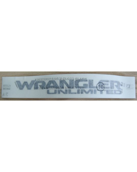 Genuine Mopar Fender Decal Wrangler Unlimited Black