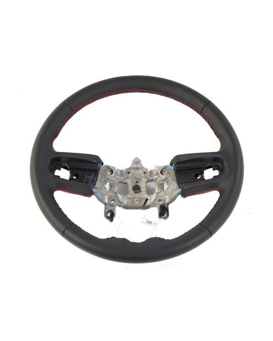 Genuine Mopar Steering Wheel Upgrade Heated Black Leather With Red Stitching