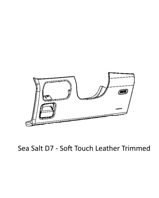 Genuine Mopar Dashboard Panel For Trailer Brake Controller - Sea Salt D7 - Soft Touch Leather Trimmed