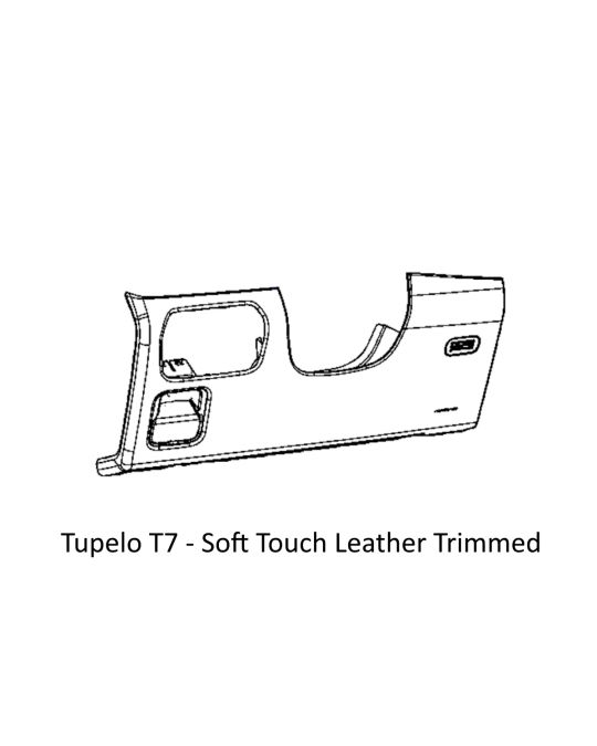 Genuine Mopar Dashboard Panel For Trailer Brake Controller - Tupelo T7 - Soft Touch Leather Trimmed