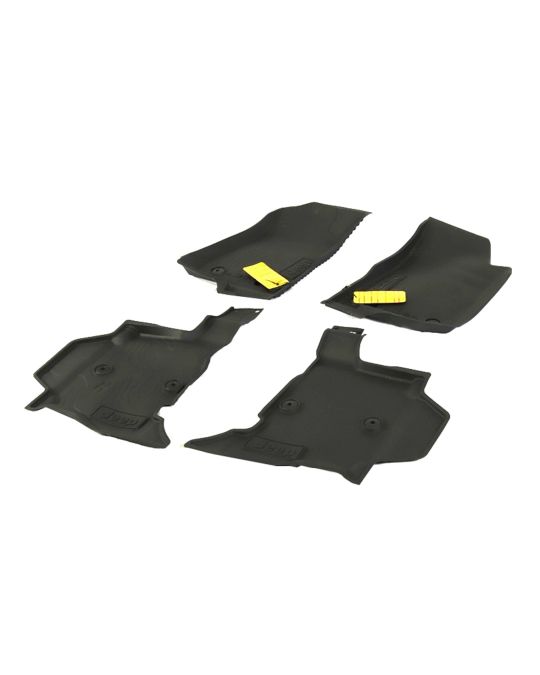 Genuine Mopar Rubber Floor Mats With Black Jeep Logo For 4XE