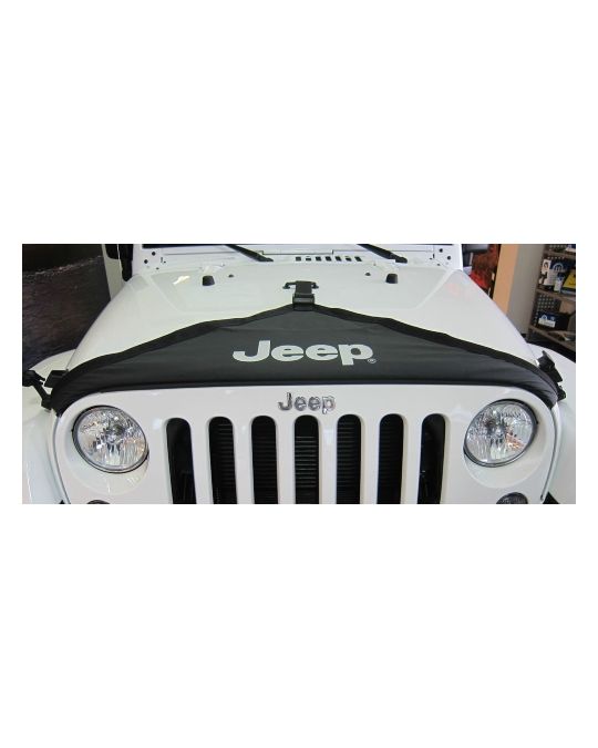 Genuine Mopar Hood Cover Black T-Style W/Jeep Logo