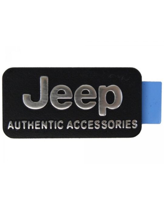 Genuine Mopar Jeep Authentic Accessories Badge Black Silver