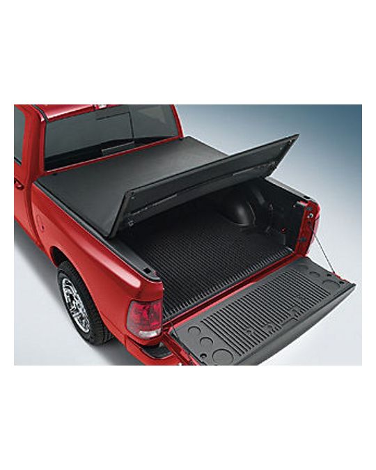 Genuine Mopar Tonneau Cover Tri-Fold Black Premium Fabric 8.0' Bed