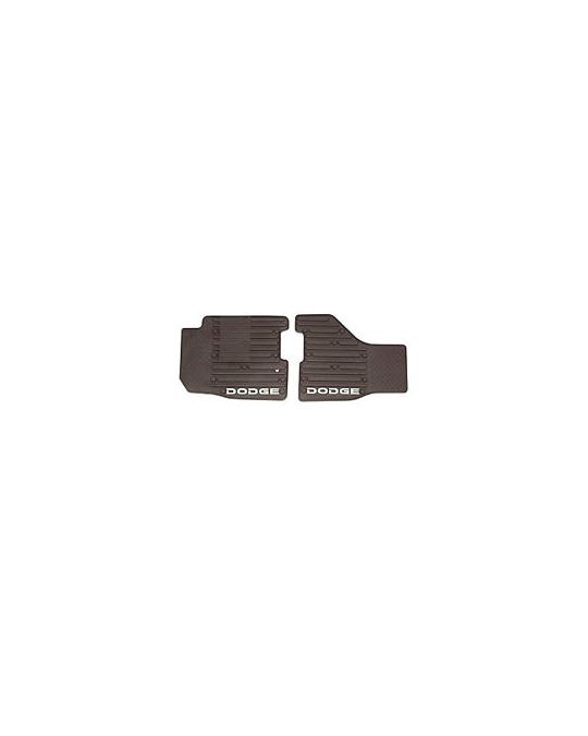 Genuine Mopar Rubber Mats Front Bark Brown