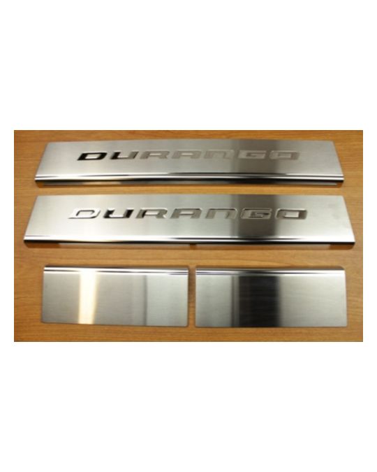 Genuine Mopar Door Sill Guards Set Of Four For Front And Rear Chrome With Durango Logo