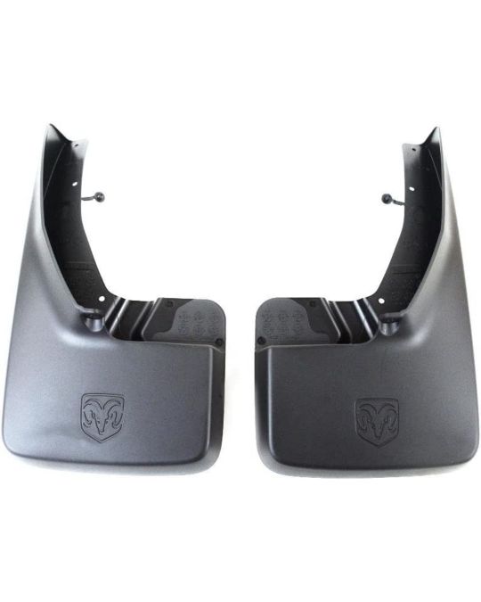 Genuine Mopar Splash Guards Front Molded Black W/O Fender Flares