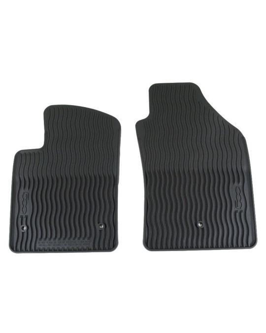 Genuine Mopar All Weather Mats Set Of Two For Driver & Passenger Sides Black With 500 Logo