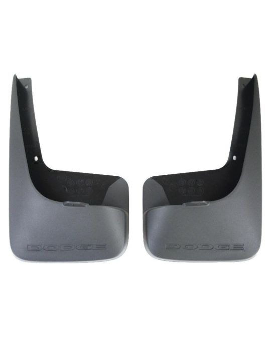 Genuine Mopar Splash Guards Rear Molded Black W/ Dodge Logo