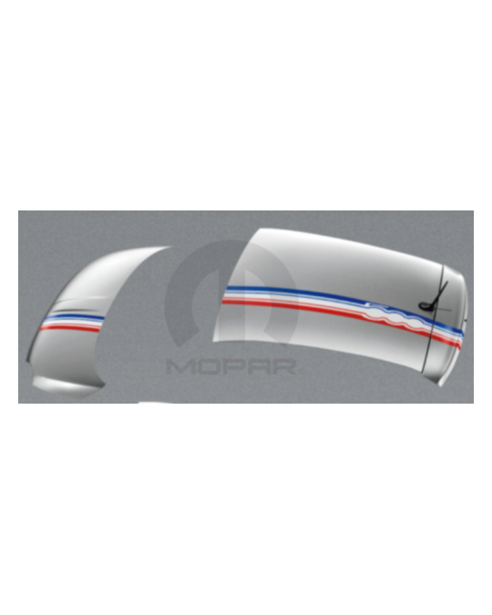 Genuine Mopar Decal Kit Top Stripes Red White & Blue