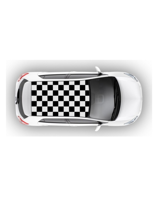 Genuine Mopar Decal Kit Roof Checker Black & White