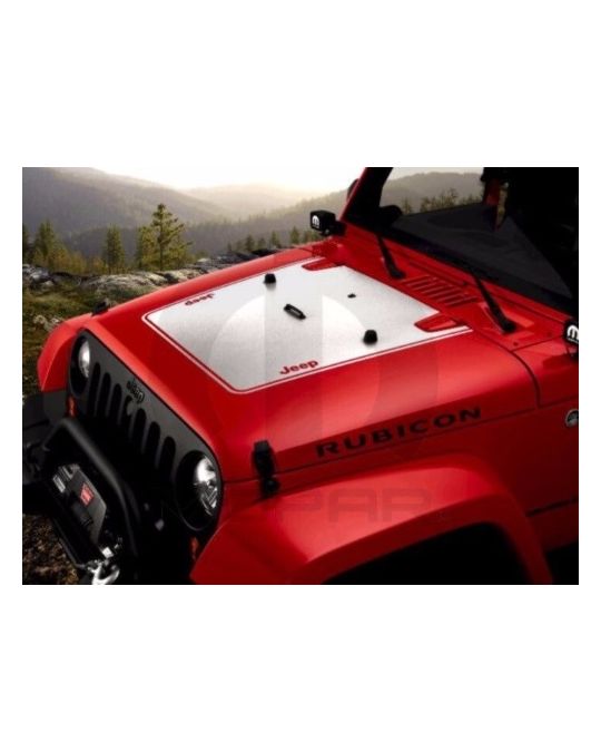 Genuine Mopar Hood Decal Silver