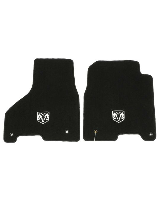 Genuine Mopar Floor Mats Crew & Mega Cab Front Two Black