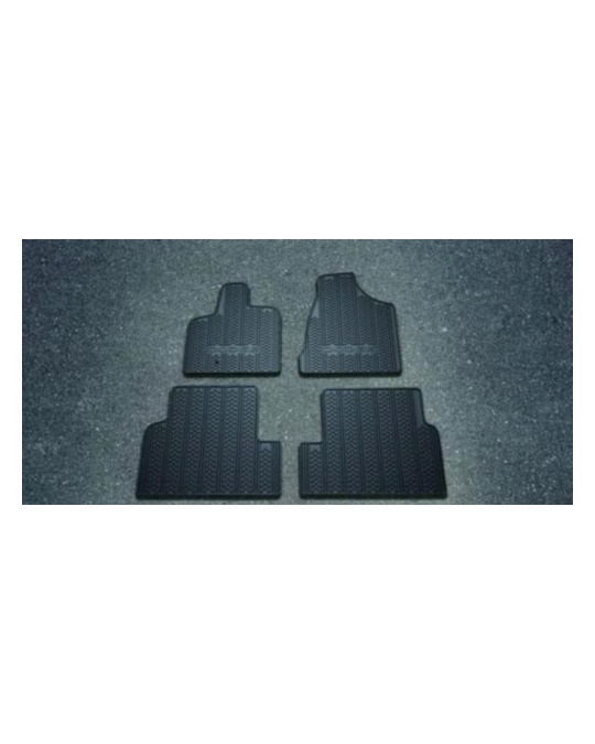 Genuine Mopar Rubber Mats First & Second Rows Black