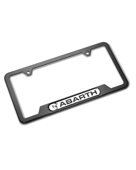 Genuine Mopar License Plate Frame Black Abarth Scorpion Logo