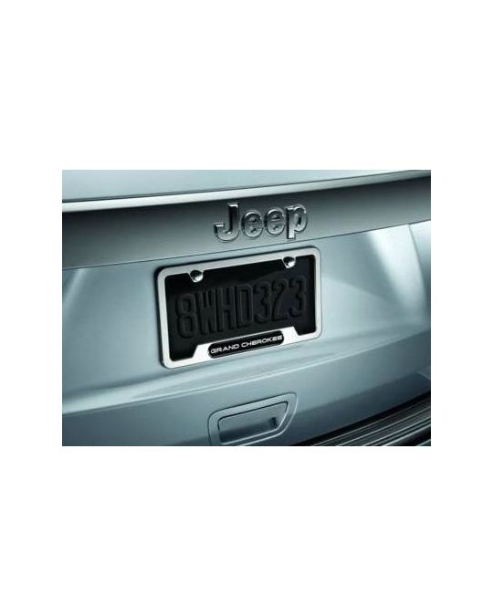 Genuine Mopar Plate Frame Polished With Grand Cherokee Logo