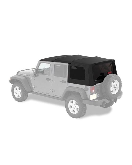 Genuine Mopar Soft Top 4 Door Black Premium Sunrider Design