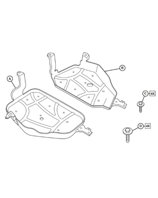 Genuine Mopar Skid Plate Kit Fuel Tank