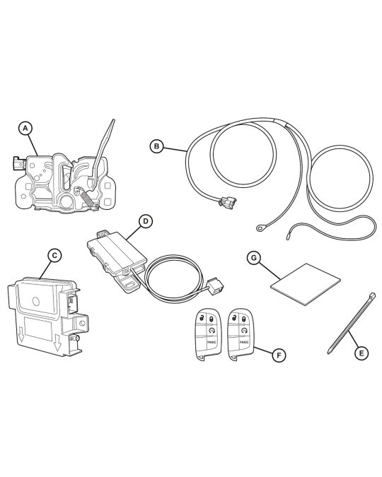 Genuine Mopar Remote Start Package With Two Key Fobs