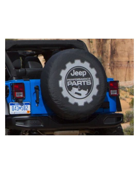 Genuine Mopar Spare Tire Cover Denim Black Performance Parts Logo