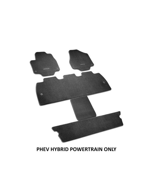 Genuine Mopar Floor Mats For PHEV Hybrid Black With Chrysler Logo First Second And Third Rows