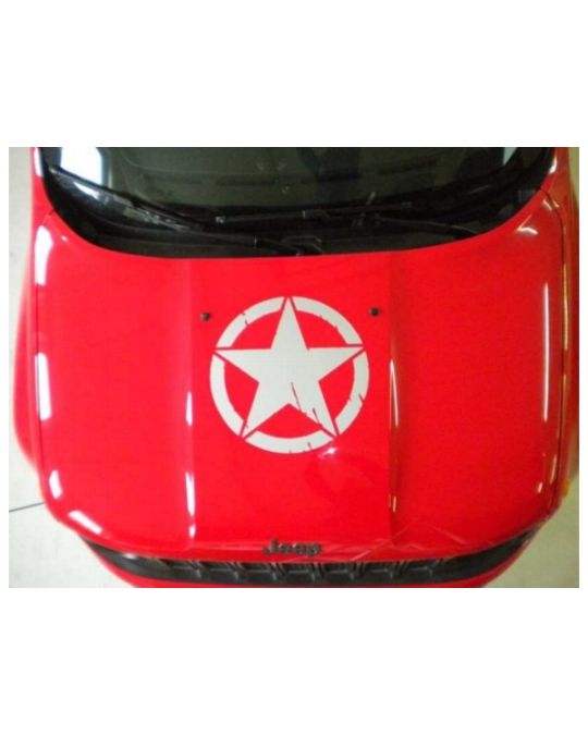 Genuine Mopar Hood Decal US Army Star White