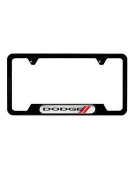 Genuine Mopar Plate Frame Black W/ Dodge Logo