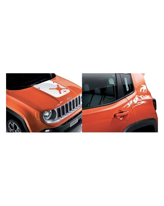 Genuine Mopar Graphic Hood & Bodyside White Snowboarding