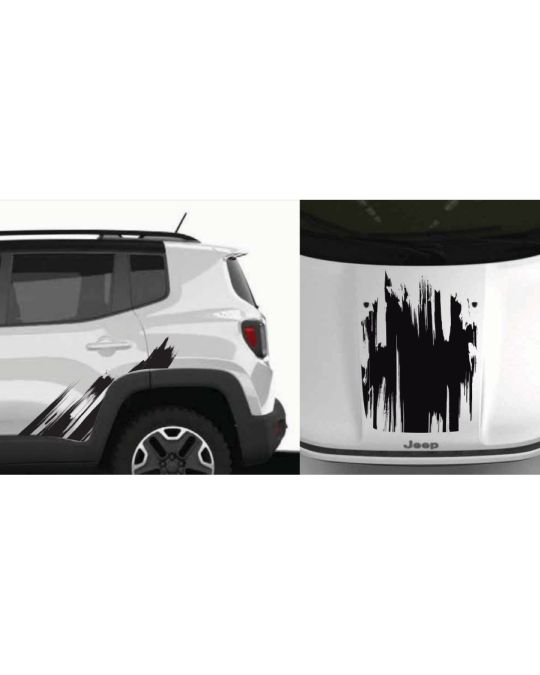 Genuine Mopar Graphic Hood & Bodyside Black Brushed