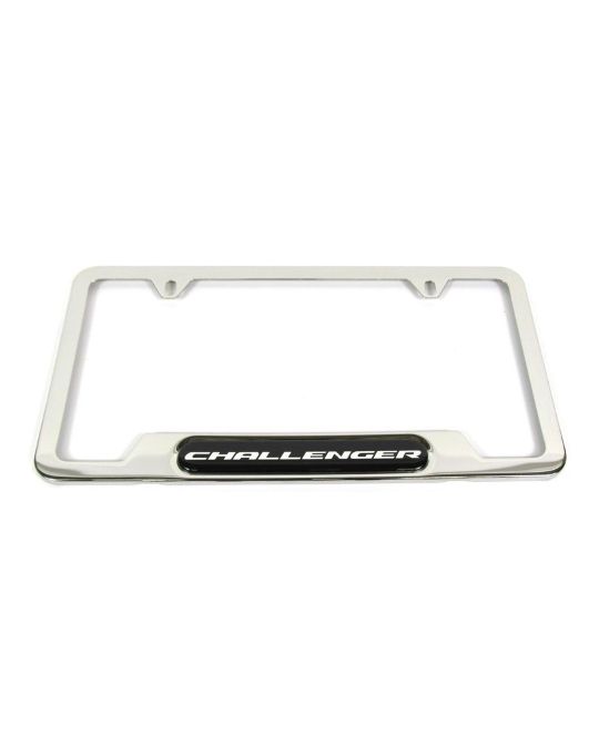 Genuine Mopar Plate Frame Polished W/ Challenger Logo