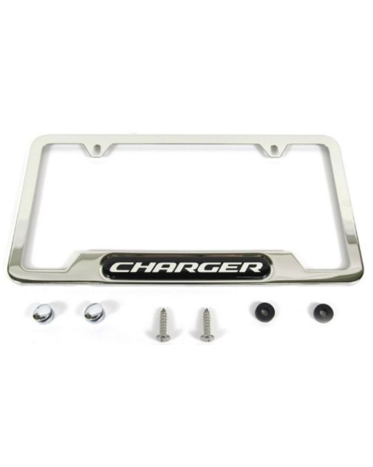 Genuine Mopar Plate Frame Polished W/ Charger Logo