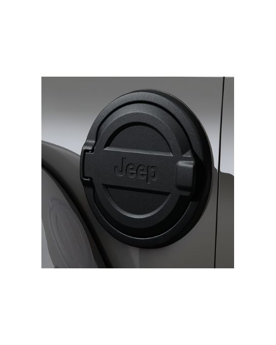 Genuine Mopar Fuel Filler Door Black With Jeep Logo