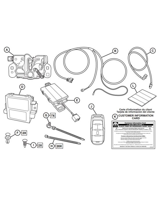 Genuine Mopar Remote Start Kit