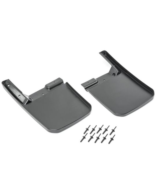 Genuine Mopar Sahara And Sport Splash Guards Front Pair Black No Logo