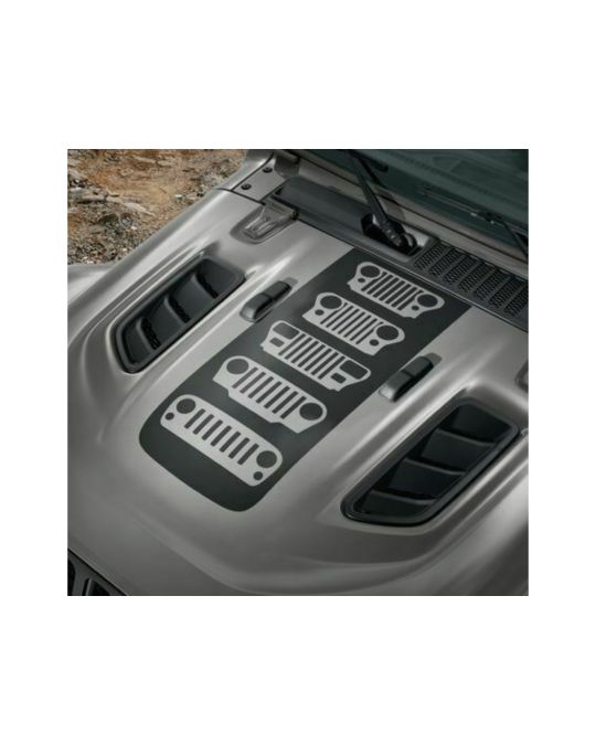 Genuine Mopar Hood Decal - Jeep Grilles