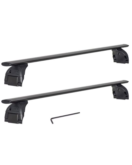 Genuine Mopar Removable Roof Rack Kit Of Two Black Crossbars With Jeep Logo For Hard Top