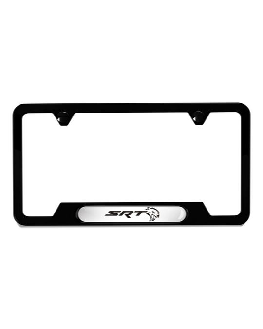 Genuine Mopar Plate Frame W/ SRT Hellcat Logo Black