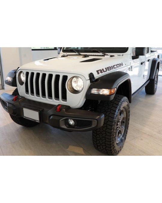 Genuine Mopar High Top Rubicon Fender Flares Kit Of Four Non-Paintable Black Textured Style With Halogen DRL